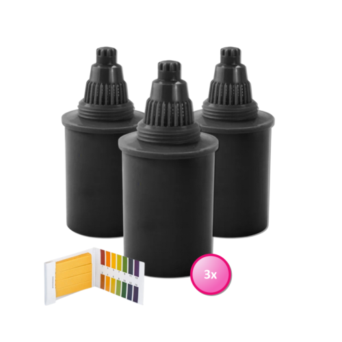 Alkaline Kan AlkaKan Filter 3-Pack Cartridge Zwart