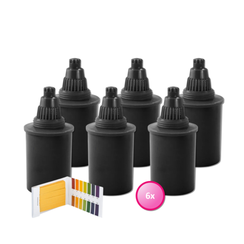 Alkaline Kan AlkaKan Filter 6-Pack Cartridge Zwart