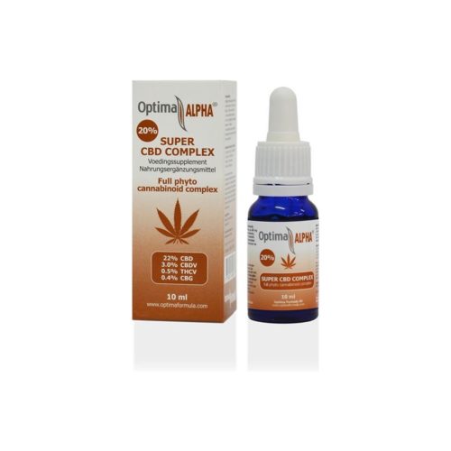 Olio Alpha CBD di Optima Formula 20%, olio di CBD puro al 100%, 10 ml, Cannabidiolo