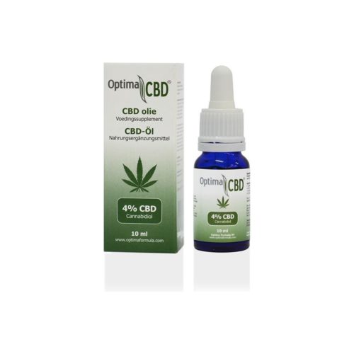 CBD olie 4% OptimaFormula 100% Zuivere CBD olie, 10ml, Cannabidiol